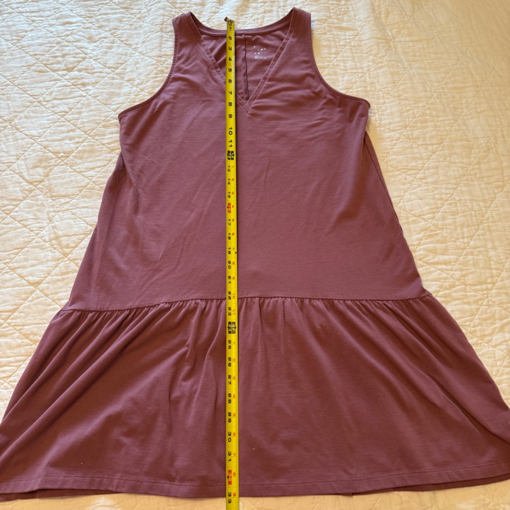 A New Day Women's Medium Sleeveless V-Neck Pullover Mauve Pink Summer Mini Dress - Picture 11 of 11